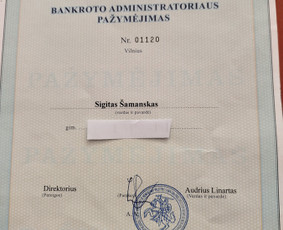 Bankroto teisės paslaugos - Profesionalios teisinės konsultacijos ir paslaugos - 1