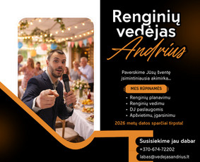Renginių vedėjai - Renginių vedėjas - Andrius - 2