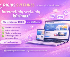 Interneto svetainių kūrimas - Pigios svetainės 48 - Svetainių kūrimas - 1