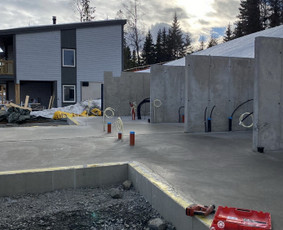 Atraminės sienelės - Pamatų surinkimas ir betonavimas - 1