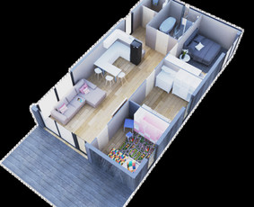 Gaminame modulinius namelius / MB Moduhaven / Darbų pavyzdys ID 4273269