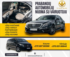 Prabangių automobilių nuoma Kaune, Vilniuje, Klaipėdoje. / Arnoldo transportas ir taksi, MB / Darbų pavyzdys ID 4273659