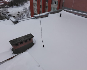 Varveklių ir ledo nuėmimas Sniego valymas nuo stogo / K. Tarvydas / Darbų pavyzdys ID 4274233