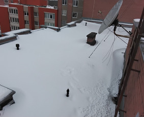 Varveklių ir ledo nuėmimas Sniego valymas nuo stogo / K. Tarvydas / Darbų pavyzdys ID 4274241