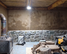 Vidaus apdailos darbai, tinkavimas natūraliu molio tinku. / Mažvydas Visockis / Darbų pavyzdys ID 4274803