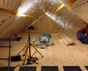 Laminato klojimas - Vidaus apdailos darbai, tinkavimas natūraliu molio tinku. - 4