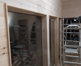 Dailylenčių kalimas - Vidaus apdailos darbai, tinkavimas natūraliu molio tinku. - 4