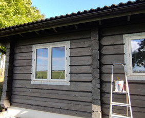 Sienų dažymas - Vidaus apdailos darbai, tinkavimas natūraliu molio tinku. - 4