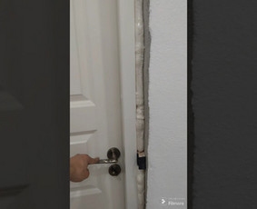 Vonios remontas - Vidaus apdailos darbai, tinkavimas natūraliu molio tinku. - 2