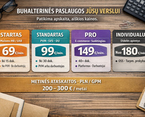 Buhalterinės apskaitos paslaugos - Buhalterinės apskaitos paslaugos Mb, UAB ir V&scaron;į - 1