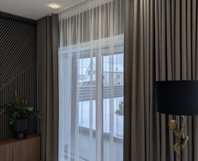 Karnizų, roletų montavimas - Užuolaidų / romanečių siuvimas, bėgelių montavimas. - 2