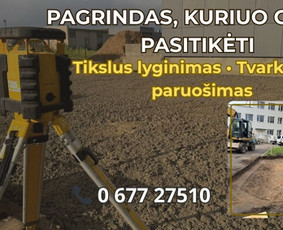 Žemės kasimas, lyginimas - Dolomito skalda, smėlis, žvyras. Sunkiosios technikos nuoma - 2