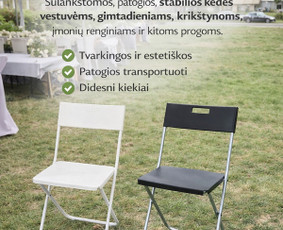 &Scaron;ventinės įrangos nuoma - Kėdžių Nuoma - 1