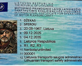 Kiti įvairūs kursai - Katerio teisėms gauti Laivavedžių kursai Mb Kateriai - 2