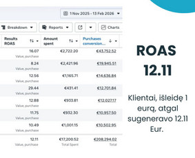 Reklamos paslaugos - Meta Ads, Google Ads, Tiktok Ads pelningos reklamos sistemos - 2