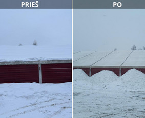 Auk&scaron;talipiai - Auk&scaron;tuminiai darbai Stogų sniego valymas Varveklių &scaron;alinimas - 2
