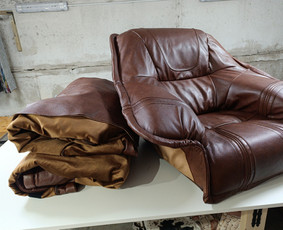 Baldų restauravimas, remontas - Mink&scaron;tų baldų pervilkimas, kiti darbai su oda ir gobelenu - 4