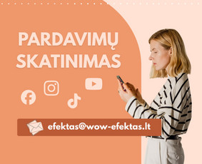 Pardavimų skatinimo strategijos rengimas - Reels video, Ugc video, socialinių tinklų administravimas - 1