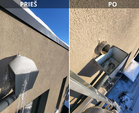 Stogo dažymas - Auk&scaron;tuminiai darbai Stogų sniego valymas Varveklių &scaron;alinimas - 2
