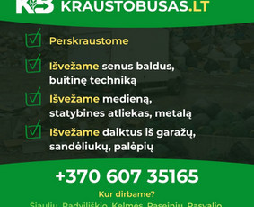 Baldų surinkimas, i&scaron;ardymas - Senų daiktų,&scaron;iuk&scaron;lių i&scaron;vežimas - 3