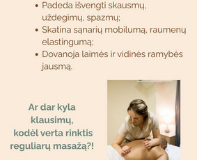 Pajauskite malonumą būti savo kūne! / Raimonda Masažo meistrė / Darbų pavyzdys ID 4285333