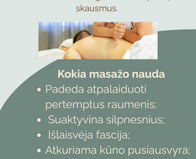 Pajauskite malonumą būti savo kūne! / Raimonda Masažo meistrė / Darbų pavyzdys ID 4285335