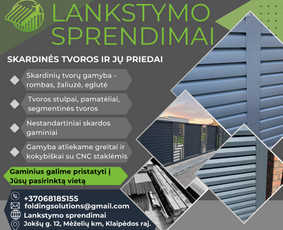 Skardinimo darbai, skardininkai - Skardos lankstiniai, tvoros, stogo dangos, lietaus sistemos - 1