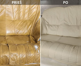 Baldų aptraukimas - Mink&scaron;tų baldų pervilkimas, kiti darbai su oda ir gobelenu - 1