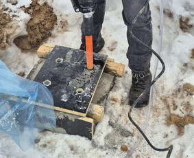 Statybos darbai - Skylių gręžimas - 2