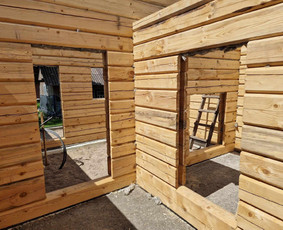 Individualių namų statyba iki raktų - Medinių pastatų statyba - 1