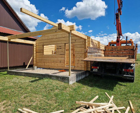 Individualių namų statyba iki raktų - Medinių pastatų statyba - 2