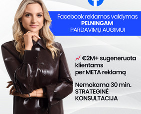 Paslaugos verslui - Facebook reklamos ekspertė, Pardavimų augimas per Meta Ads - 1