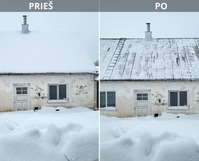Varveklių ir ledo nuėmimas Sniego valymas nuo stogo / K. Tarvydas / Darbų pavyzdys ID 4289431