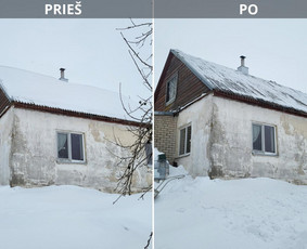 Varveklių ir ledo nuėmimas Sniego valymas nuo stogo / K. Tarvydas / Darbų pavyzdys ID 4289433
