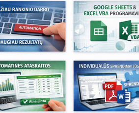 Internetas, IT - Google Sheets ir Excel VBA programavimas - 1