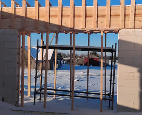 Pamatų liejimas, įrengimas - Pamatų įrengimas, indždinerinių tinklų montavimas, drono fot - 1