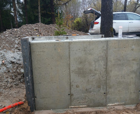 Atraminės sienelės - Pamatu irengimas , liejimas - 3