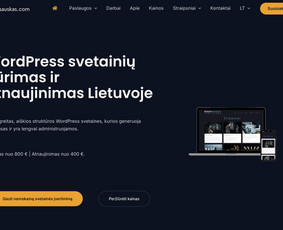 Interneto svetainių kūrimas - Wordpress svetainės statybos ir paslaugų įmonėms - 1
