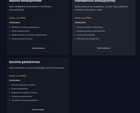 Wordpress svetainių kūrimas, atnaujinimas ir priežiūra / Audrius Anusauskas / Darbų pavyzdys ID 4291423