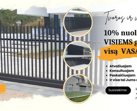 Tvoros, vartai, montavimas - Tvoros ir vartai: &Scaron;ukos, Zetta, Klasika, Polisadas, Rombas - 1