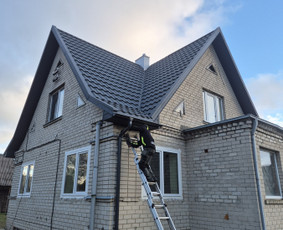 Lietaus nuvedimo sistemos - &Scaron;laitinių stogų dengimas, renovacija. - 2