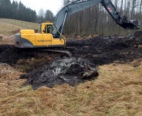 Tvenkinių, prūdų kasimas, valymas - Mini Ekskavatoriaus, bobcat, savivarčio ir krano paslaugos - 1