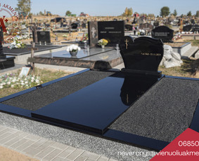 Akmens graviravimas - Kapų dengimas plok&scaron;tėmis, paminklai, raidžių kalimas - 1