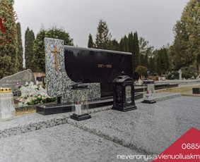 Paminklų, antkapių montavimas - Kapų dengimas plok&scaron;tėmis, paminklai, raidžių kalimas - 1