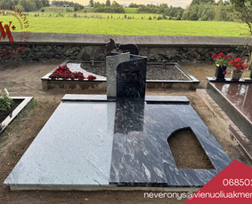 Kapų tvarkymas, priežiūra - Kapų dengimas plok&scaron;tėmis, paminklai, raidžių kalimas - 4