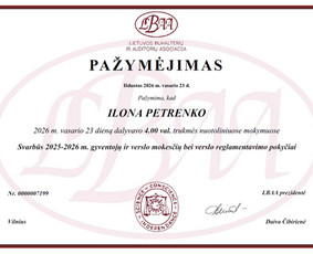 Mažoms įmonėms – aiški kaina / MB Tvarkau apskaitą / Darbų pavyzdys ID 4293375