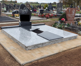 Paminklai kapams, antkapiai - Paminklai, Granito Plokstes, Visi Darbai Kapinese - 1