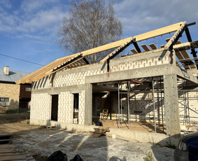 Stogu dengimas, mediniai/skardiniai fasadai, terasos. / JunMar / Darbų pavyzdys ID 4296255