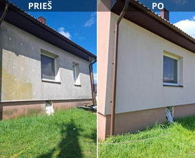 Srautinis valymas - Stogų, fasadų, trinkelių, tvorų plovimas - 1