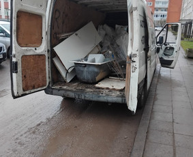 Butų, garažų, sandėlių valymas/šiukšlių išvežimas / Krovinių pervežimas / Darbų pavyzdys ID 4299327